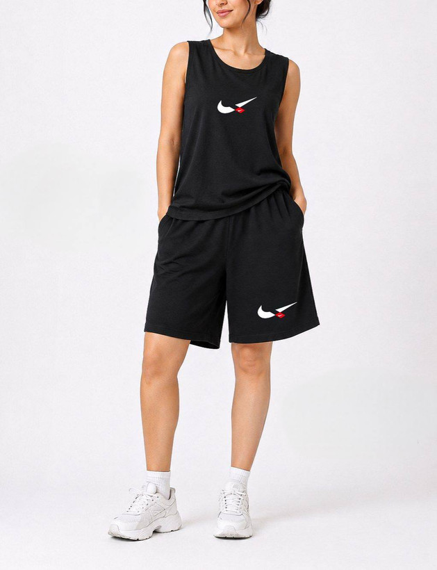 ست تاپ شلوارک زنانه فری سایز Nike