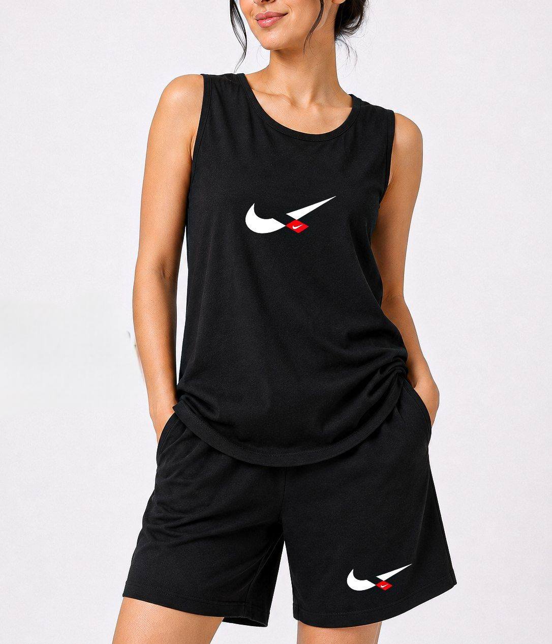 ست تاپ  شلوارک زنانه  فری سایز Nike